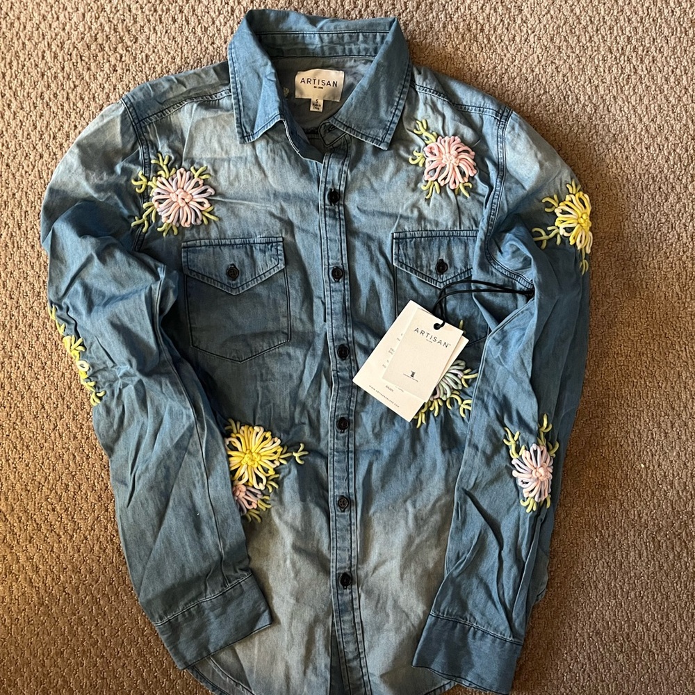 BRAND NEW-Artisan De Luxe Denim Shirt